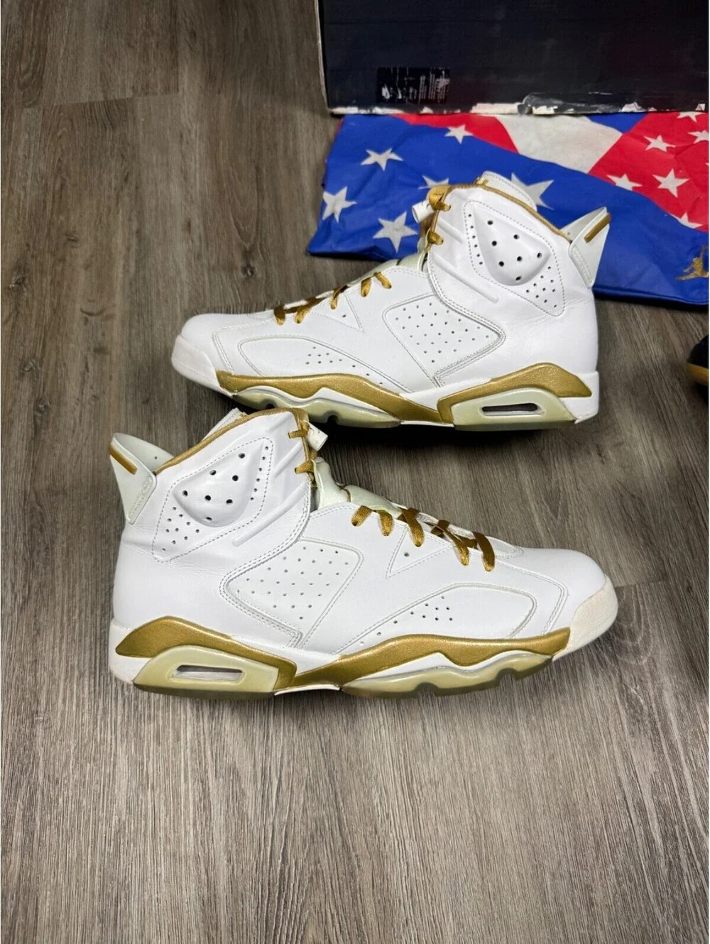 Size 13 - Air Jordan 7/6 Retro Golden Moments Pack